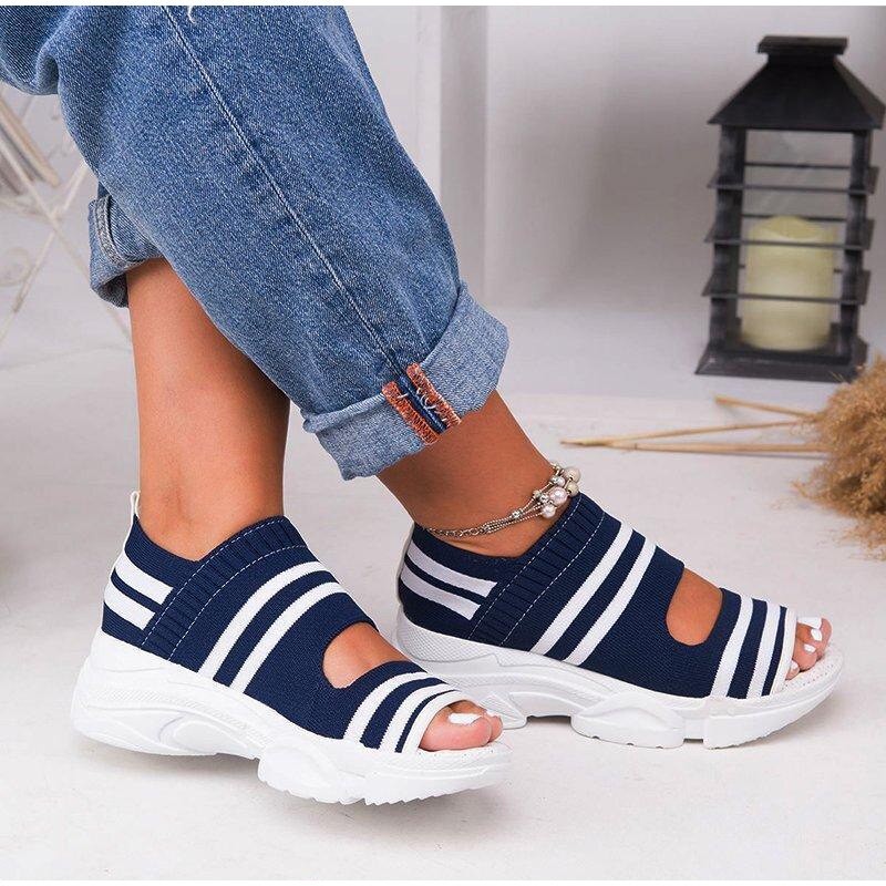 High Heels Platform Knitting Sneakers