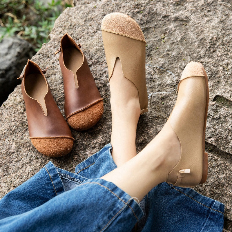 Slip On Ballet Flat Loafers