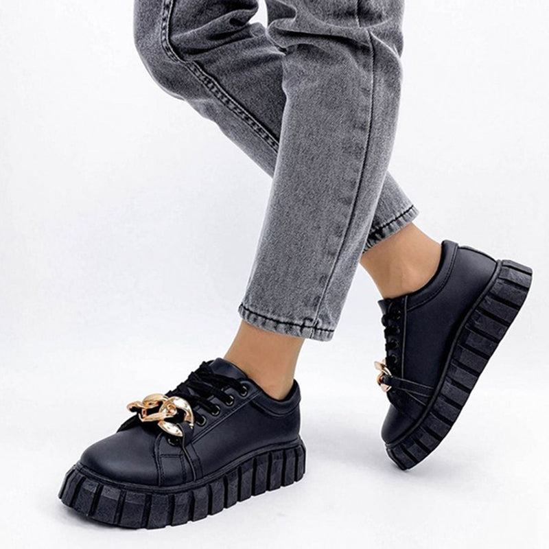 Low-top Thick Bottom Muffin Sneakers