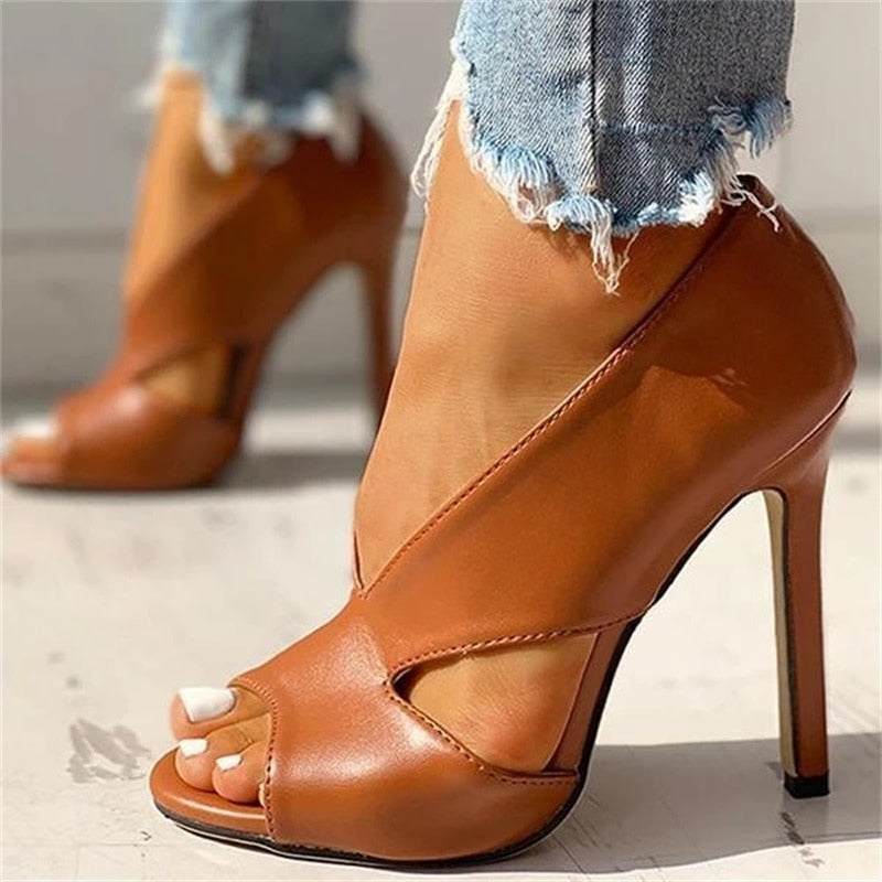 Open Toe Super High Heel Sandals