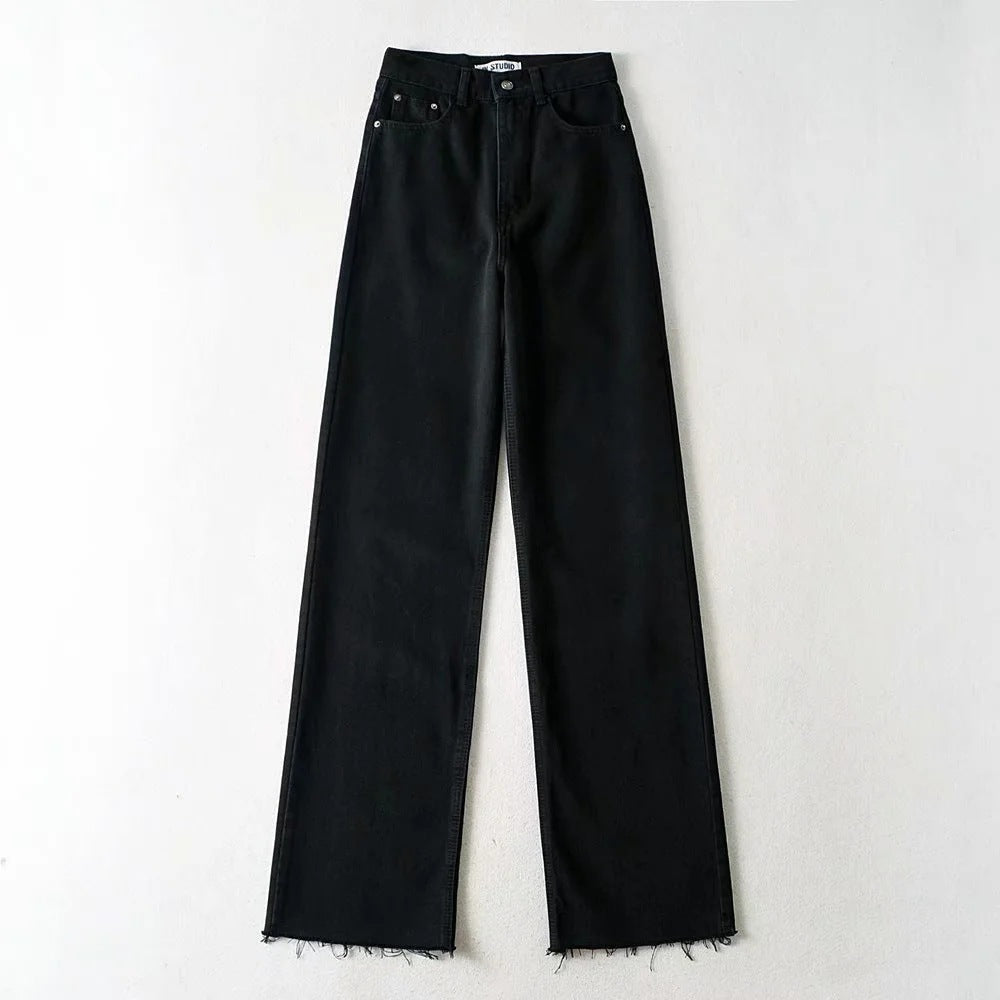 High Waist Slouchy Wide Leg Jeans