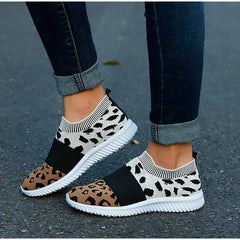 Leopard Vulcanized Slip-On Sneakers