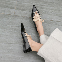 Cross Strap Lace Up Gladiator Pumps