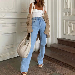 High Waist Slouchy Wide Leg Jeans