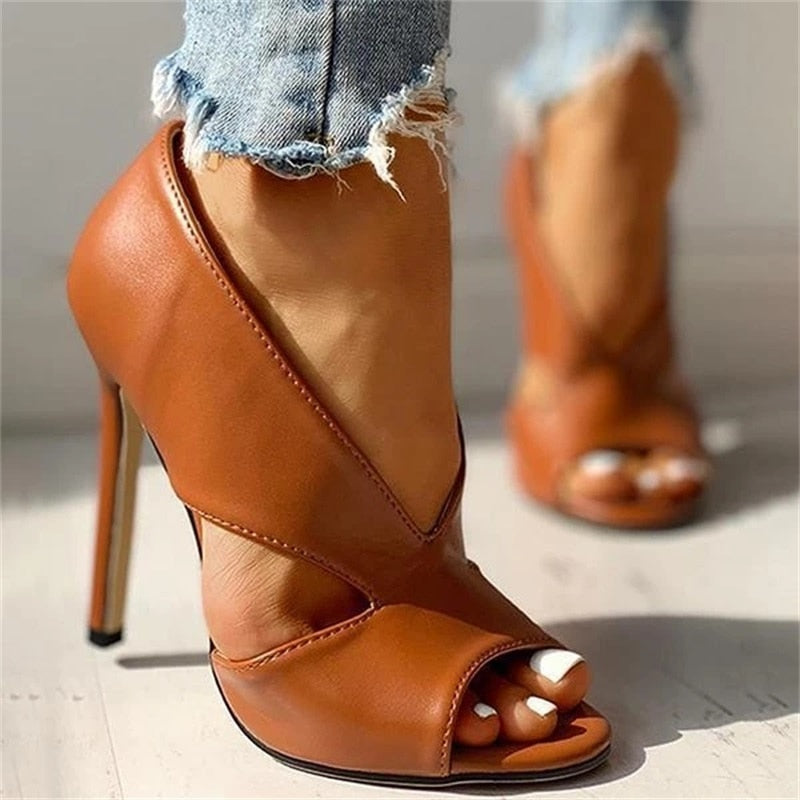 Open Toe Super High Heel Sandals