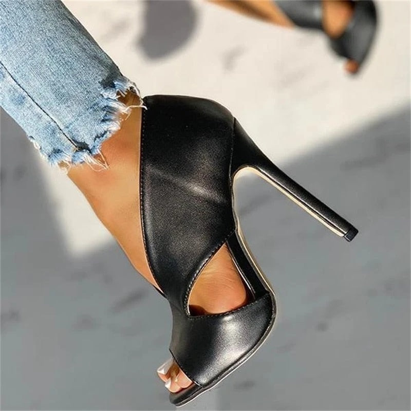 Open Toe Super High Heel Sandals