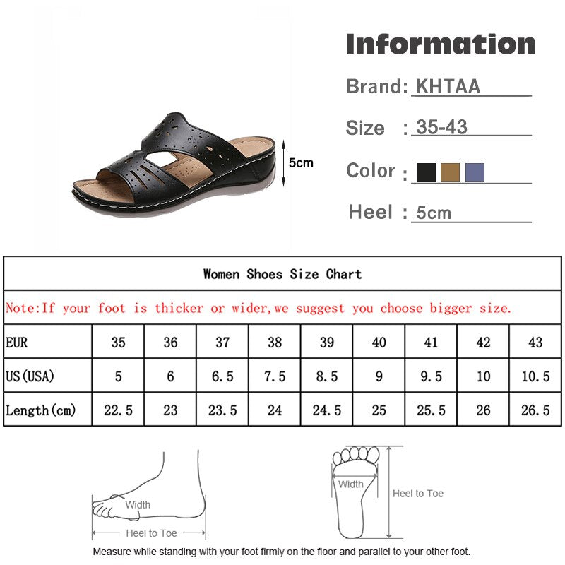 Slip On Sewing Open Toe Wedge Slippers