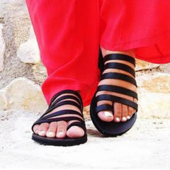 Flat Gladiator Strap Slippers