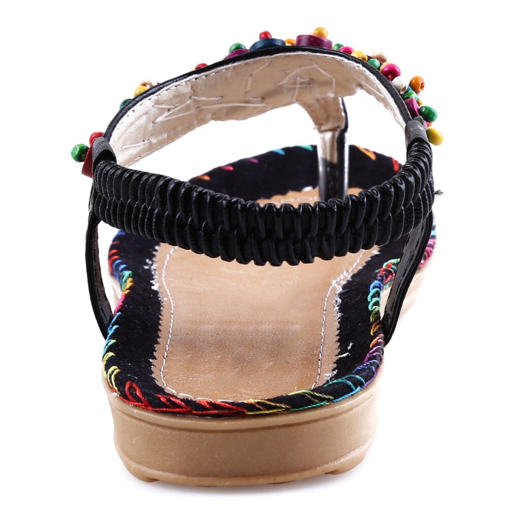 Beads Chains Thong Gladiator Flat Sandals