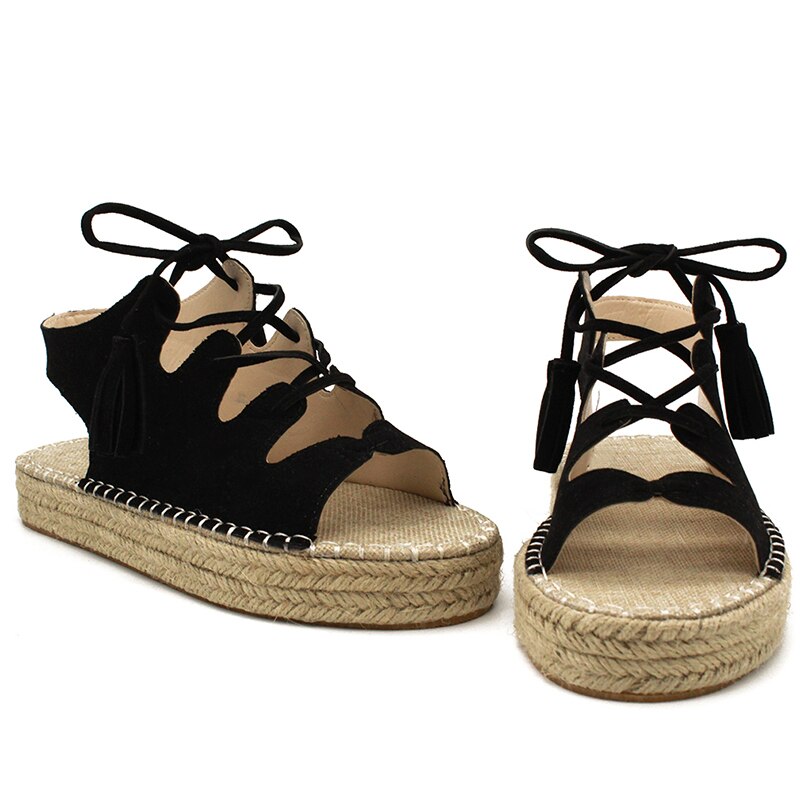 Gladiator Bandage Wedge Sandals