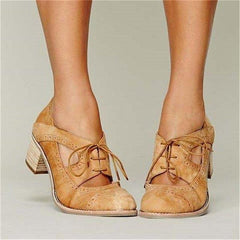 British Style Hollow Out Platform Shoes