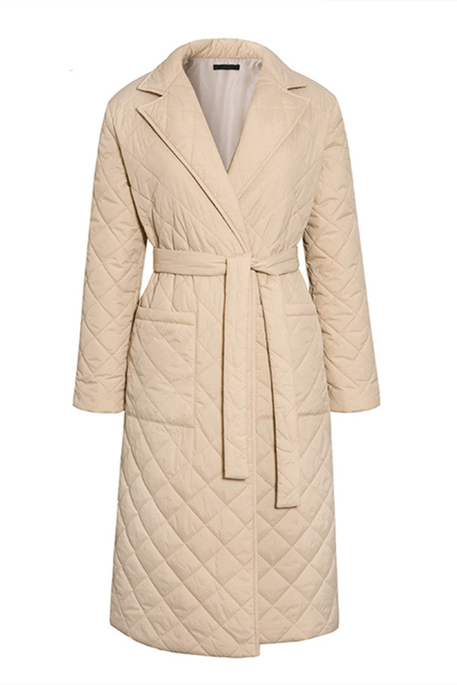 Rhombus Patterns Deep Pockets Parkas