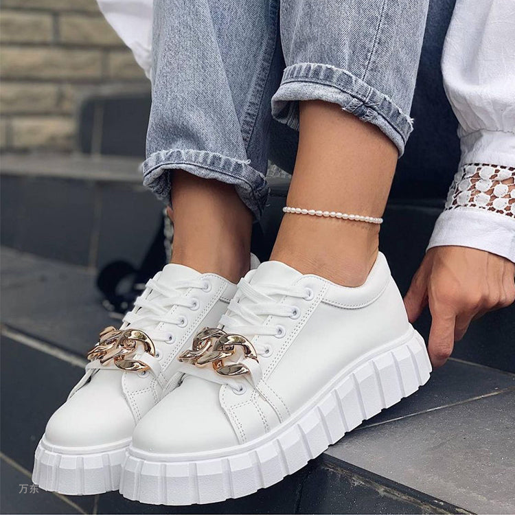 Low-top Thick Bottom Muffin Sneakers