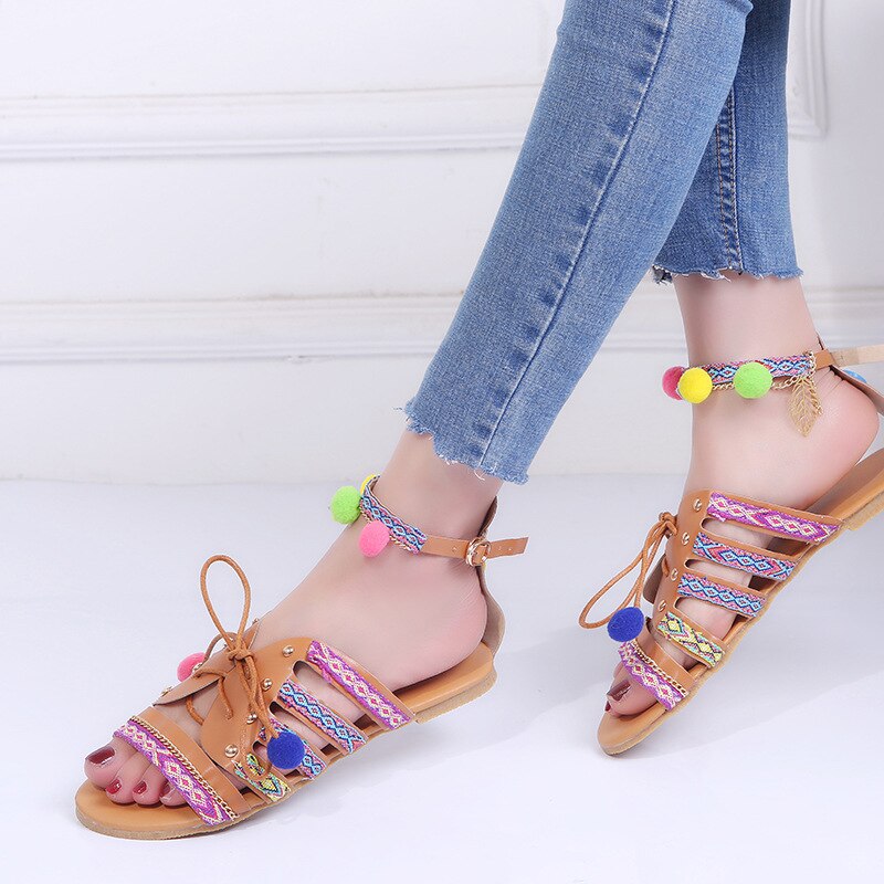 Bohemian Fish Mouth Sandals