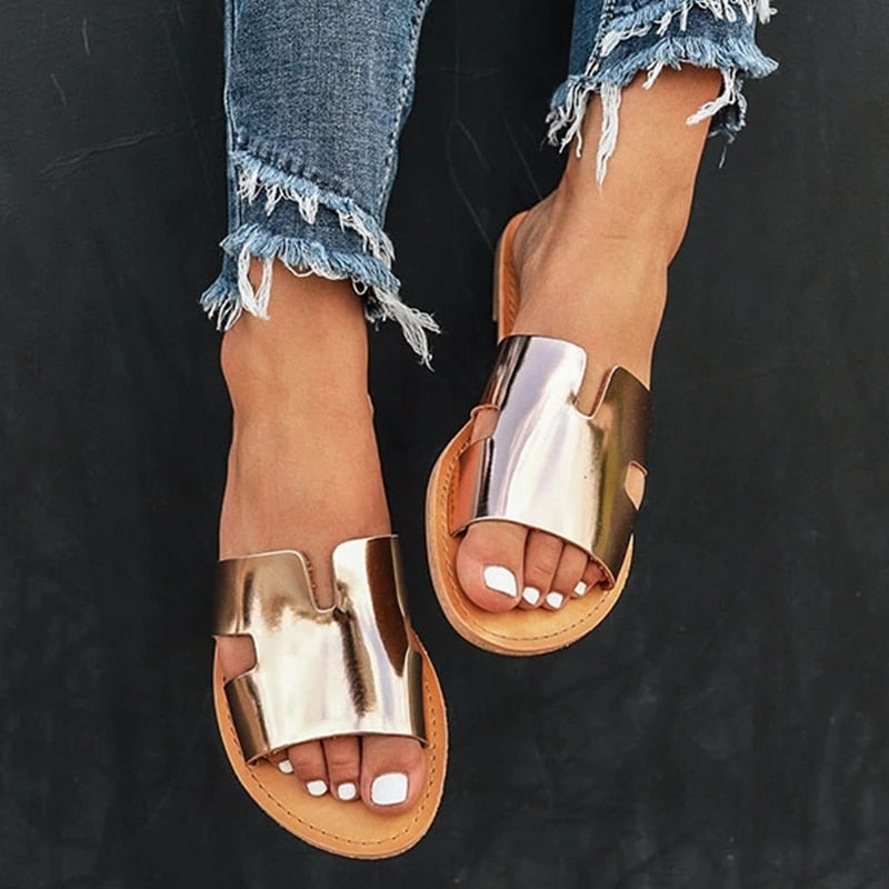 Flat Leopard Slippers