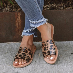 Flat Leopard Slippers