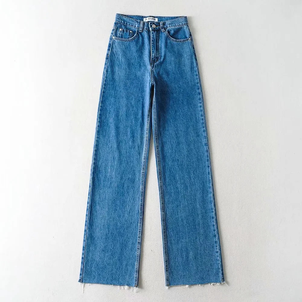 High Waist Slouchy Wide Leg Jeans