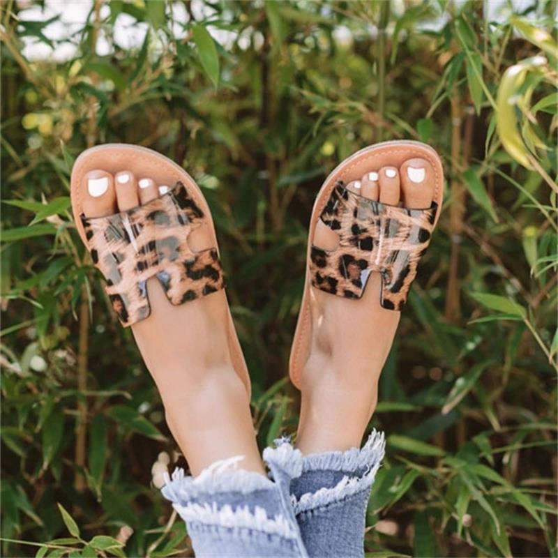 Flat Leopard Slippers