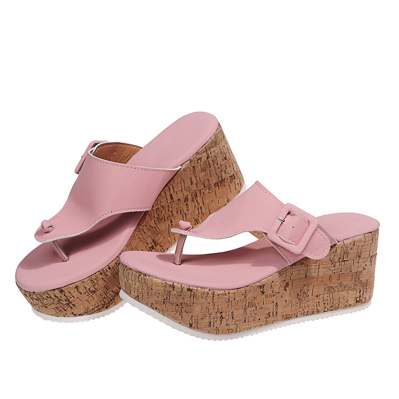 Wedge Thick Bottom Flip Flops