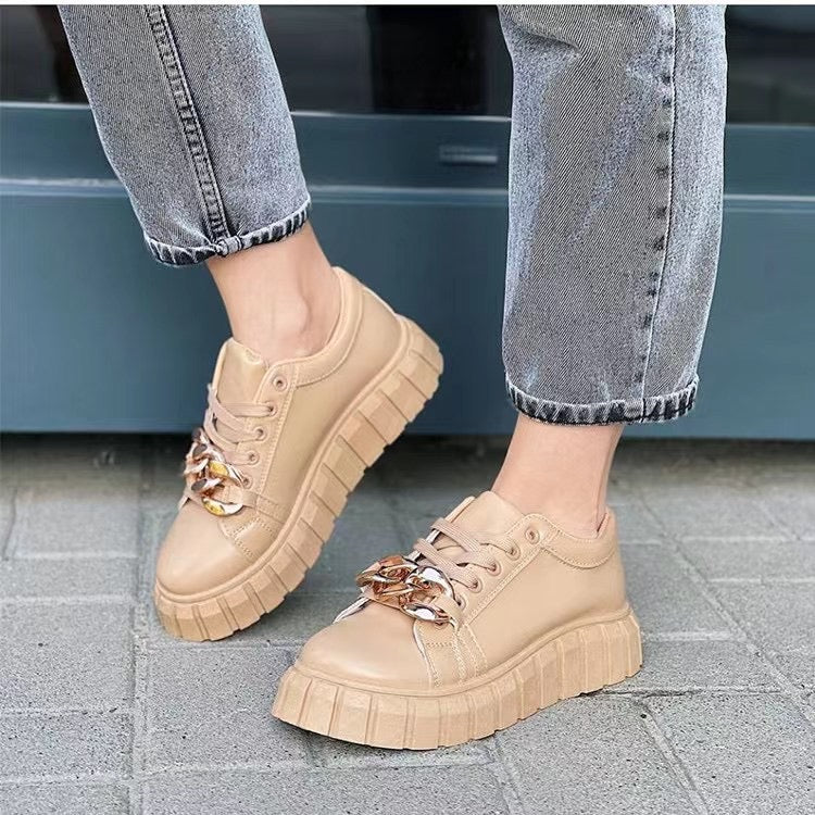 Low-top Thick Bottom Muffin Sneakers