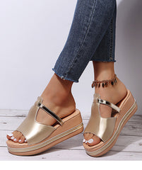 Slip On Wedges Slippers