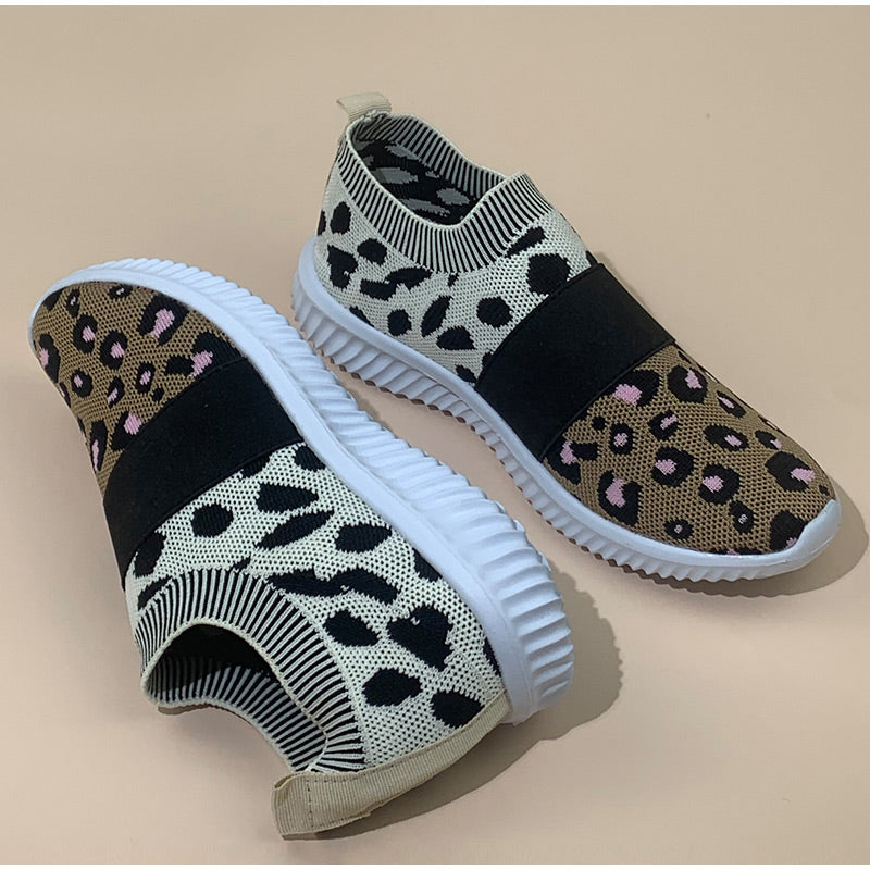 Leopard Vulcanized Slip-On Sneakers