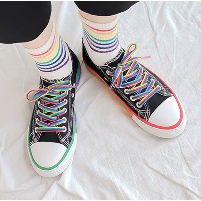 Candy Color Vulcanized Canvas Sneakers