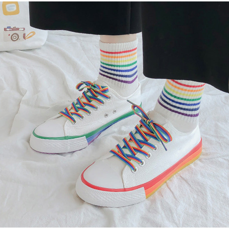 Candy Color Vulcanized Canvas Sneakers