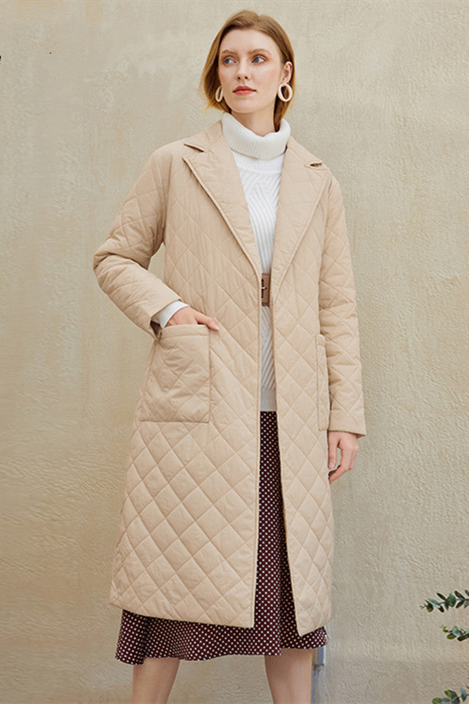 Rhombus Patterns Deep Pockets Parkas