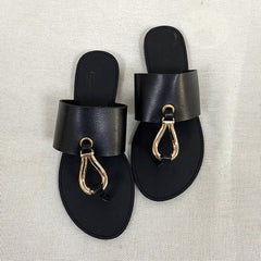 Retro Thin Straps Open Toe Slippers