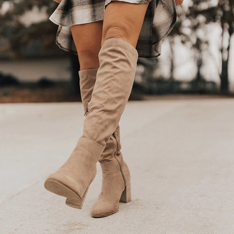 Chic Knee-High High Heels Boots