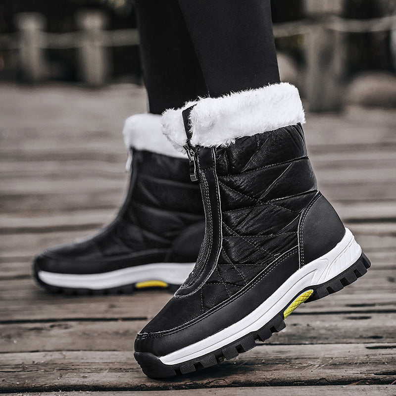 Waterproof Fabric Fleece Snow Boots