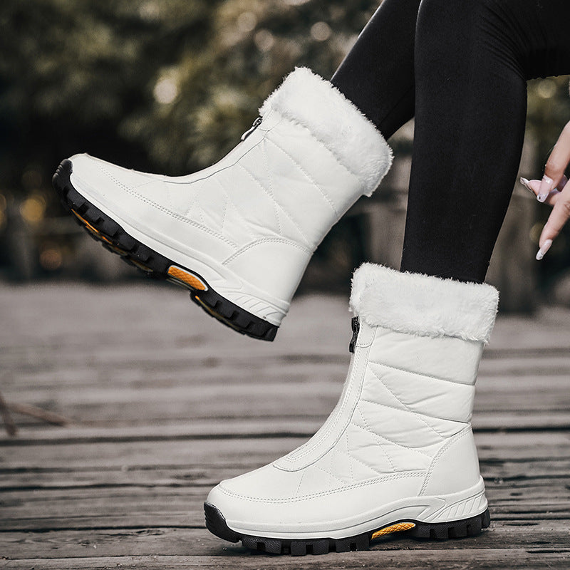 Waterproof Fabric Fleece Snow Boots