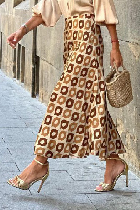 Festive Fun Printed Maxi Skirt