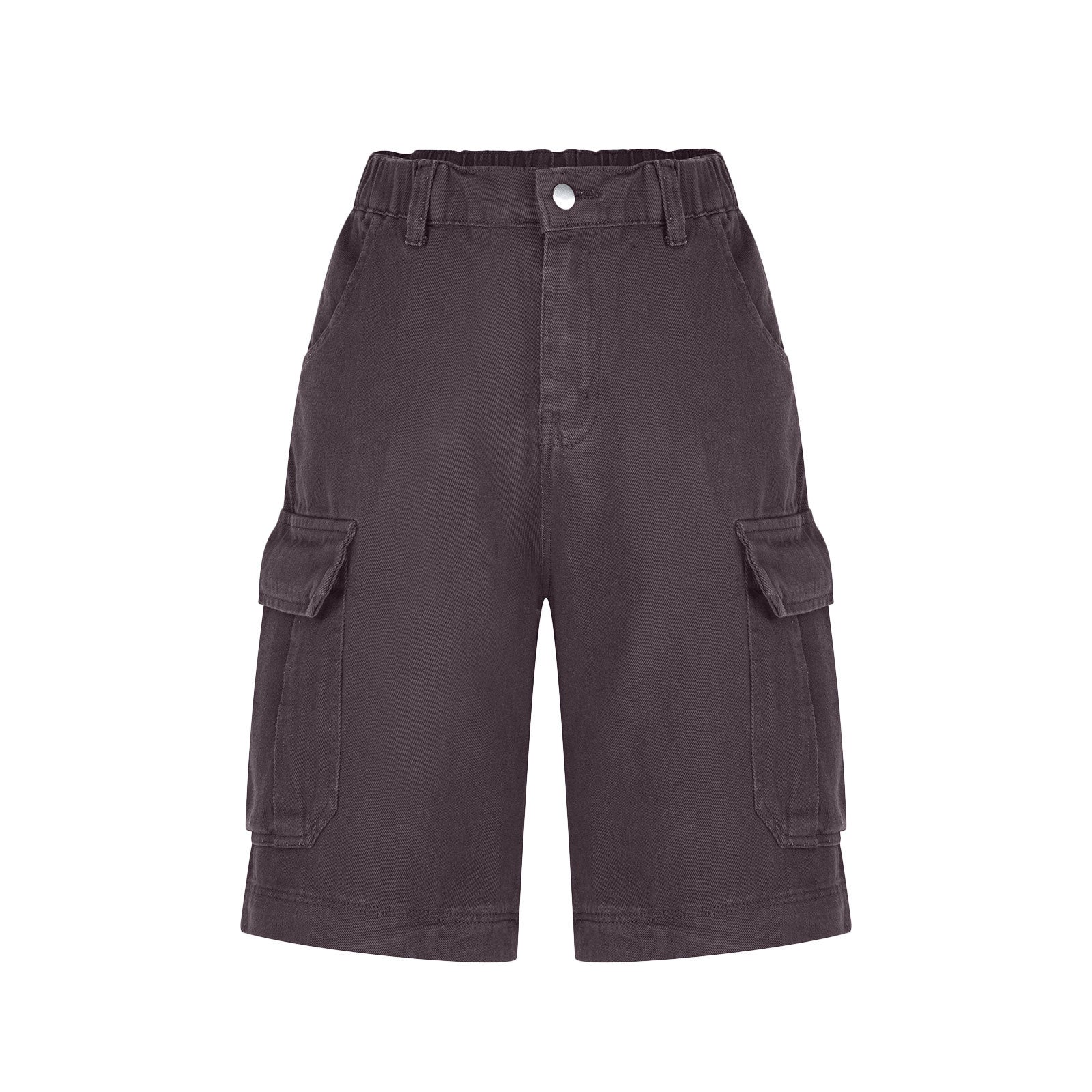 Mid-Rise Utility Cargo Shorts