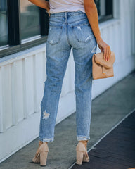 Live For This Medium Wash Distressed Jeans