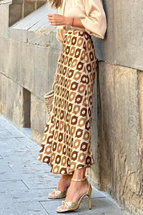 Festive Fun Printed Maxi Skirt