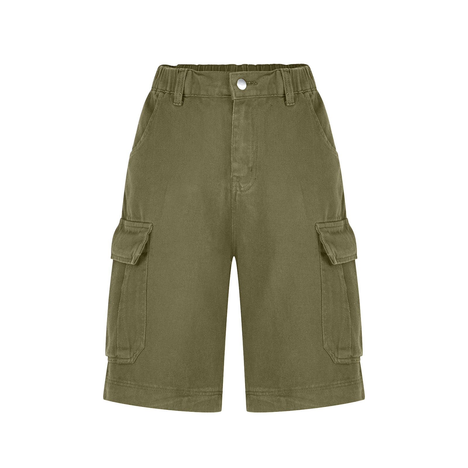 Mid-Rise Utility Cargo Shorts