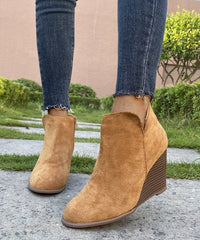 High Heels Wedges Ankle Boots