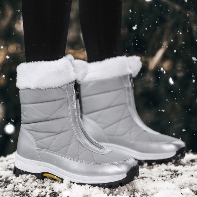 Waterproof Fabric Fleece Snow Boots