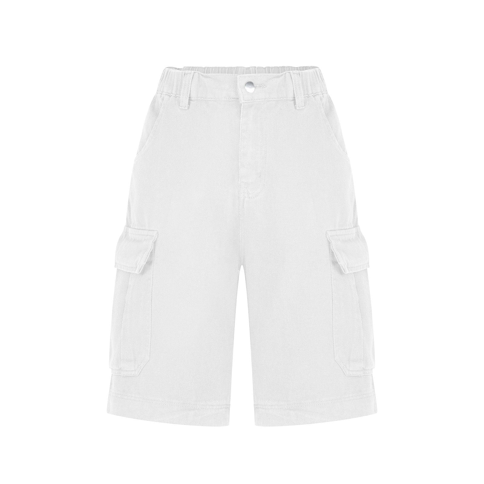 Mid-Rise Utility Cargo Shorts