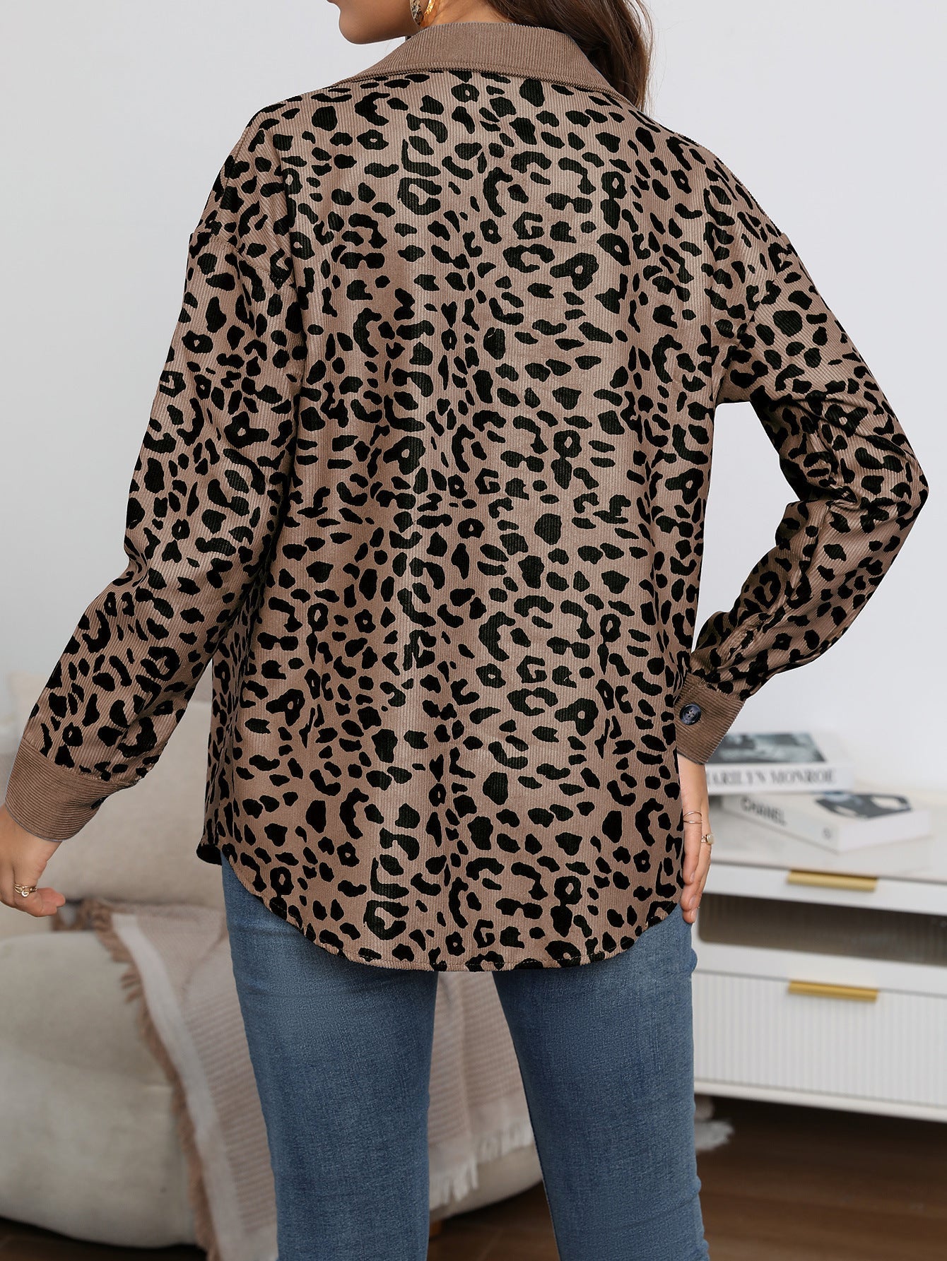 Best Of You Leopard Corduroy Shacket