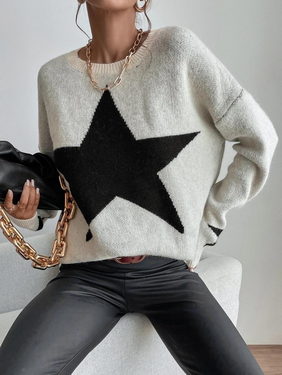 Big Stars pullover crew neck sweater