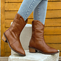 Chunky heel Cavalier Martin short boots