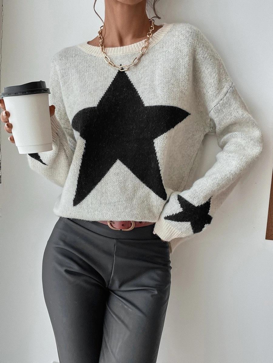 Big Stars pullover crew neck sweater