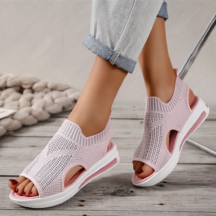 Mesh Knitted Breathable Elastic band Sandals