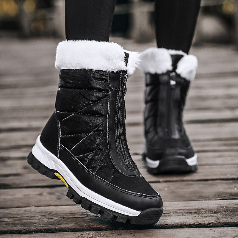 Waterproof Fabric Fleece Snow Boots