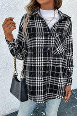 Let's Get Cozy Plaid Coat