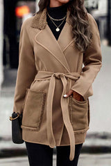 All For You Brown Long Woolen Coat