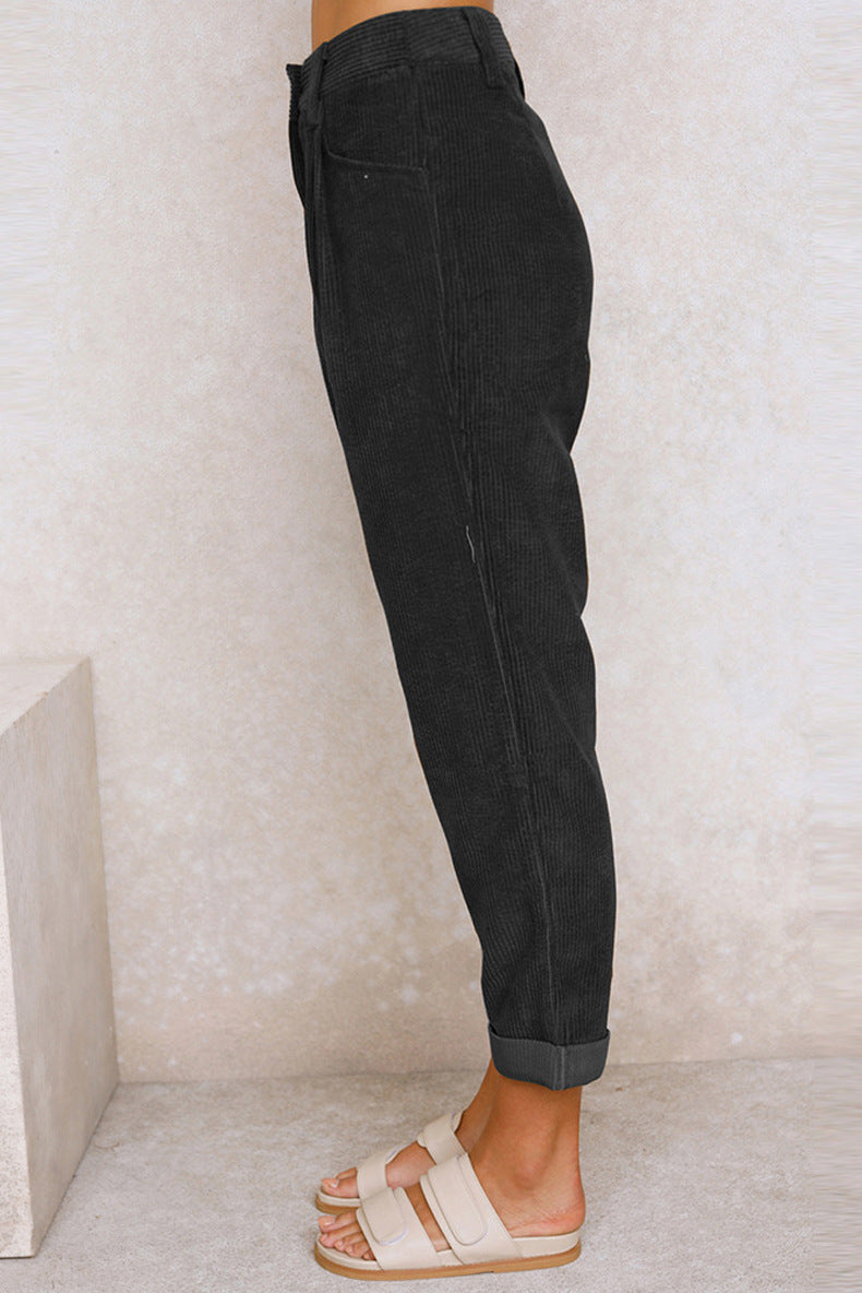 Just Relax High Waist Corduroy Pants